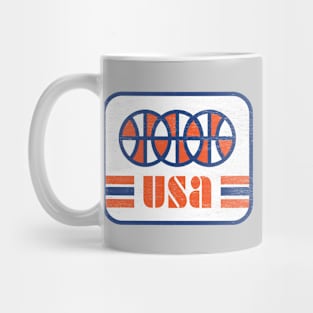 USA Retro Basketball Throwback Mug